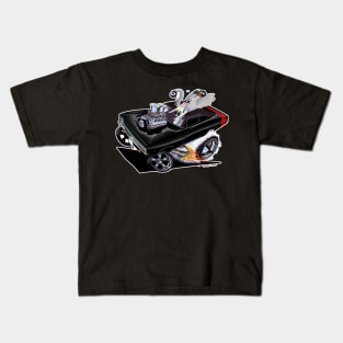 FULL CHARGE black n red 1968 charger Kids T-Shirt